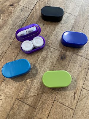 Contact Lens Case with Mirror